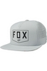 Fox Shielded snapback hat grey