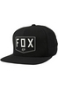 Fox Shielded snapback hat black