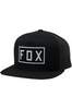 Fox Youth Station Drive Train snapback hat black